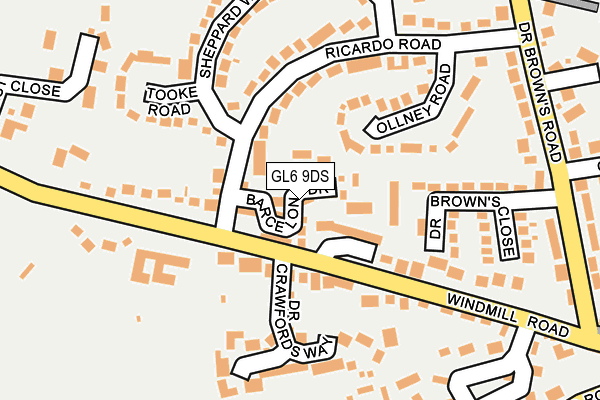 GL6 9DS map - OS OpenMap – Local (Ordnance Survey)