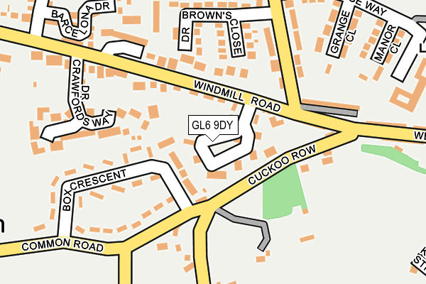 GL6 9DY map - OS OpenMap – Local (Ordnance Survey)