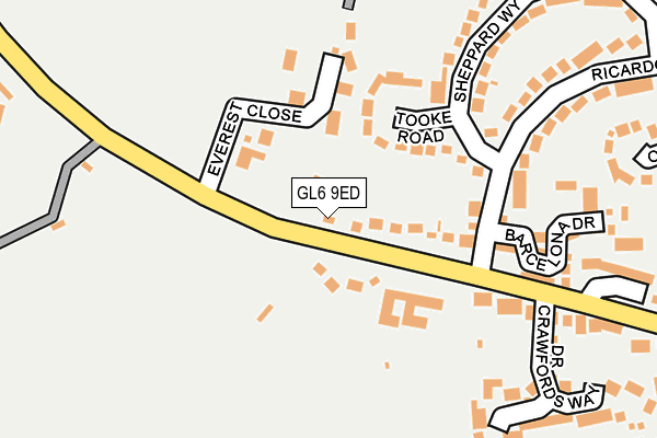 GL6 9ED map - OS OpenMap – Local (Ordnance Survey)
