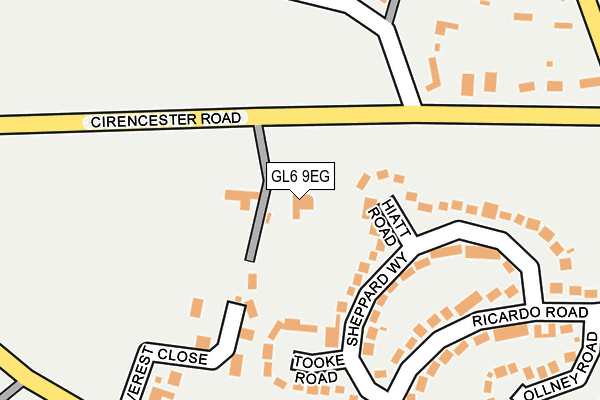 GL6 9EG map - OS OpenMap – Local (Ordnance Survey)