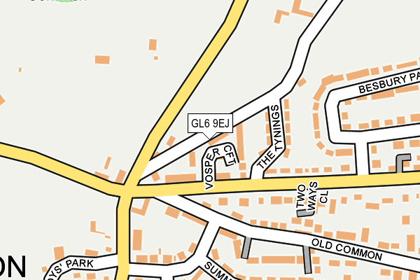 GL6 9EJ map - OS OpenMap – Local (Ordnance Survey)
