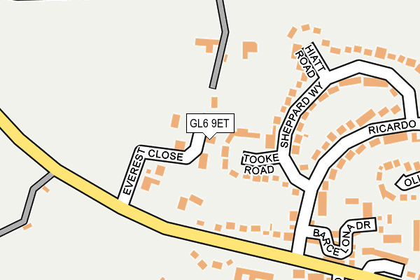 GL6 9ET map - OS OpenMap – Local (Ordnance Survey)