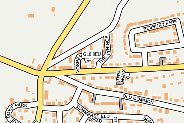 GL6 9EU map - OS OpenMap – Local (Ordnance Survey)