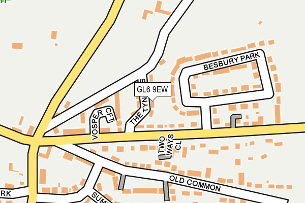 GL6 9EW map - OS OpenMap – Local (Ordnance Survey)