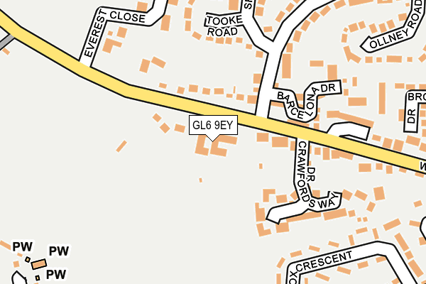 GL6 9EY map - OS OpenMap – Local (Ordnance Survey)