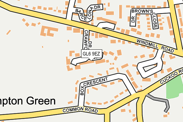 GL6 9EZ map - OS OpenMap – Local (Ordnance Survey)