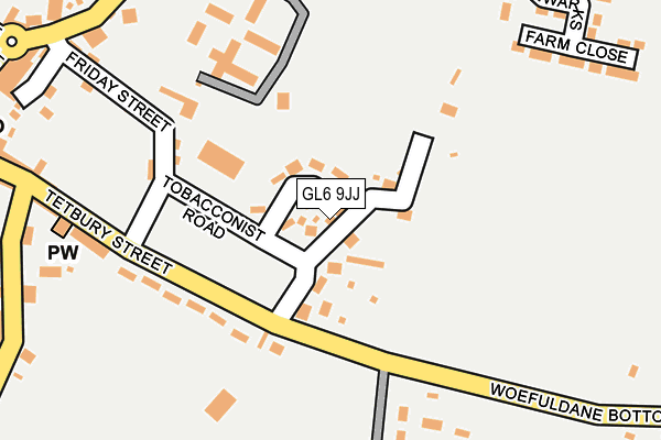 GL6 9JJ map - OS OpenMap – Local (Ordnance Survey)