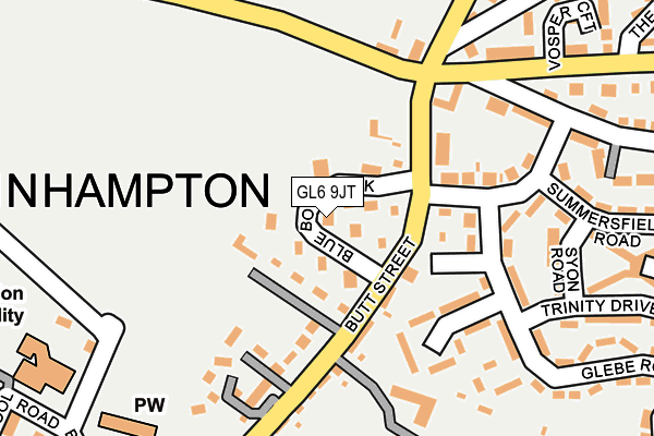 GL6 9JT map - OS OpenMap – Local (Ordnance Survey)