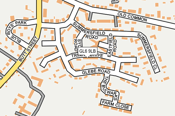 GL6 9LB map - OS OpenMap – Local (Ordnance Survey)