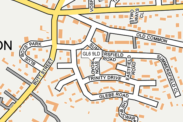 GL6 9LD map - OS OpenMap – Local (Ordnance Survey)