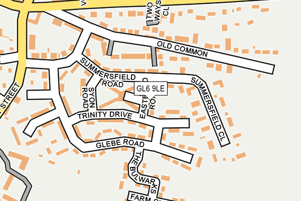 GL6 9LE map - OS OpenMap – Local (Ordnance Survey)