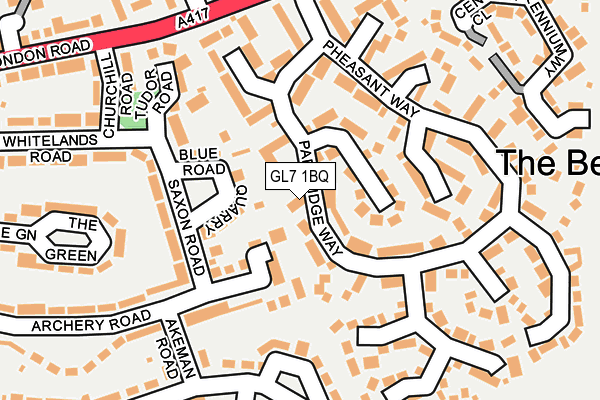 GL7 1BQ map - OS OpenMap – Local (Ordnance Survey)