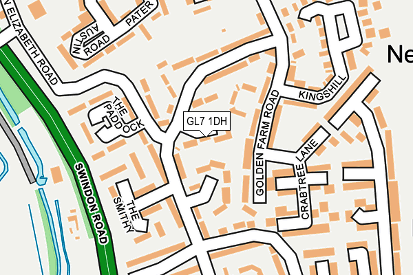 GL7 1DH map - OS OpenMap – Local (Ordnance Survey)