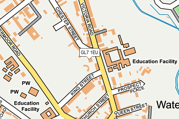 GL7 1EU map - OS OpenMap – Local (Ordnance Survey)