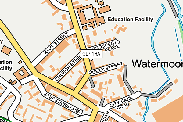 GL7 1HA map - OS OpenMap – Local (Ordnance Survey)