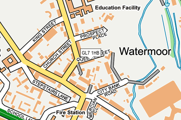 GL7 1HB map - OS OpenMap – Local (Ordnance Survey)