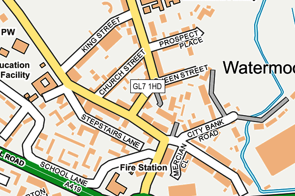 GL7 1HD map - OS OpenMap – Local (Ordnance Survey)