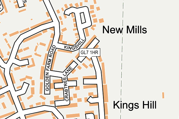 GL7 1HR map - OS OpenMap – Local (Ordnance Survey)