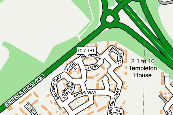 GL7 1HT map - OS OpenMap – Local (Ordnance Survey)