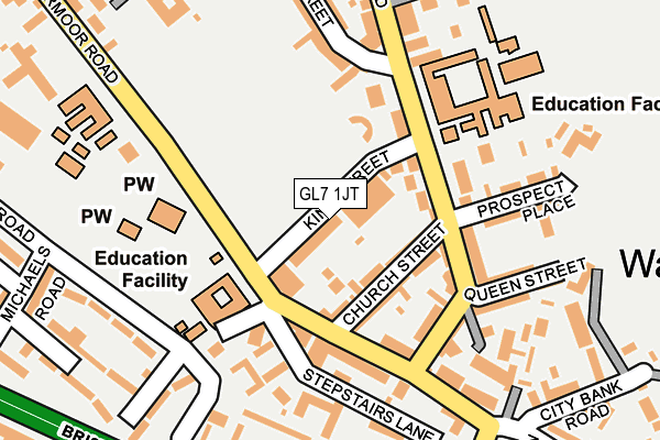 GL7 1JT map - OS OpenMap – Local (Ordnance Survey)