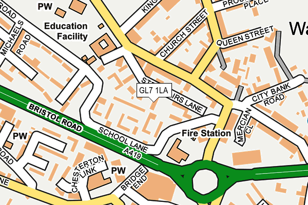 GL7 1LA map - OS OpenMap – Local (Ordnance Survey)