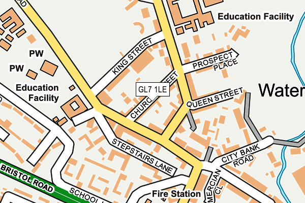 GL7 1LE map - OS OpenMap – Local (Ordnance Survey)