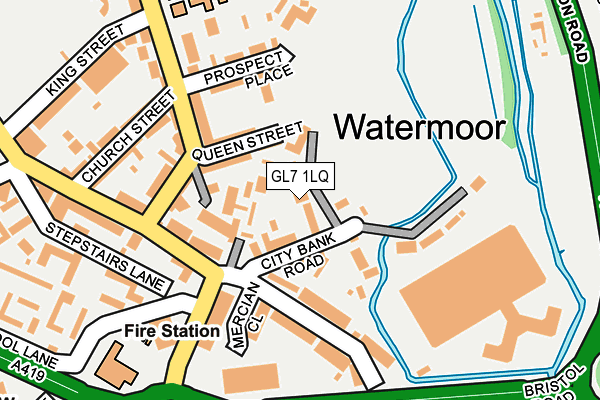 GL7 1LQ map - OS OpenMap – Local (Ordnance Survey)