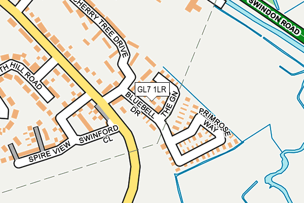 GL7 1LR map - OS OpenMap – Local (Ordnance Survey)
