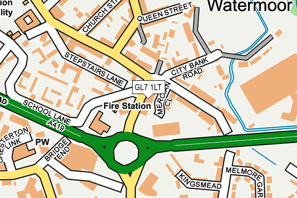 GL7 1LT map - OS OpenMap – Local (Ordnance Survey)