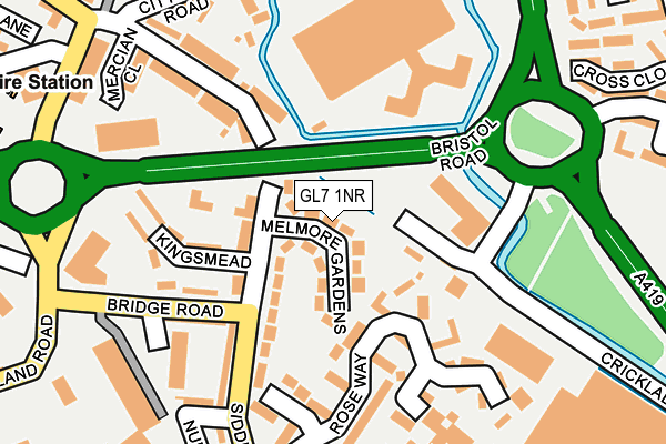 GL7 1NR map - OS OpenMap – Local (Ordnance Survey)