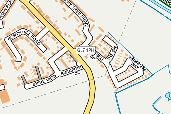 GL7 1PH map - OS OpenMap – Local (Ordnance Survey)