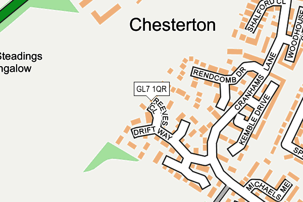 GL7 1QR map - OS OpenMap – Local (Ordnance Survey)