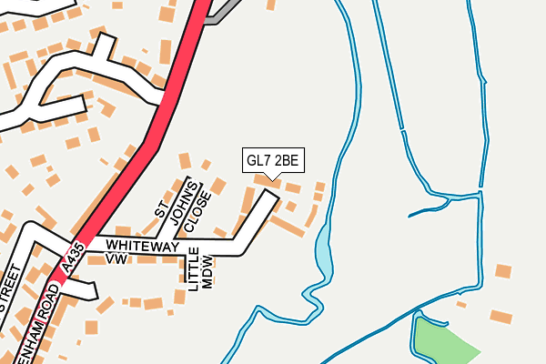 GL7 2BE map - OS OpenMap – Local (Ordnance Survey)
