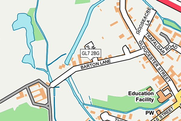 GL7 2BG map - OS OpenMap – Local (Ordnance Survey)