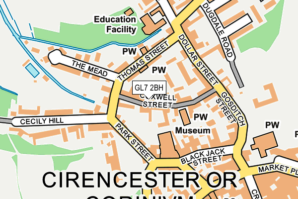 GL7 2BH map - OS OpenMap – Local (Ordnance Survey)