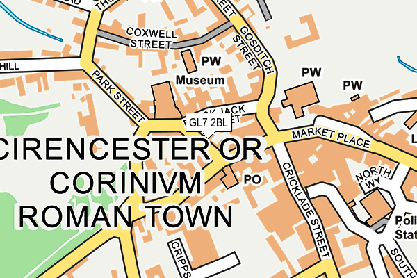 GL7 2BL map - OS OpenMap – Local (Ordnance Survey)