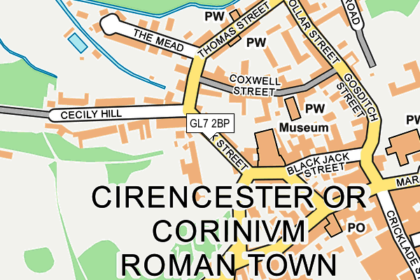 GL7 2BP map - OS OpenMap – Local (Ordnance Survey)