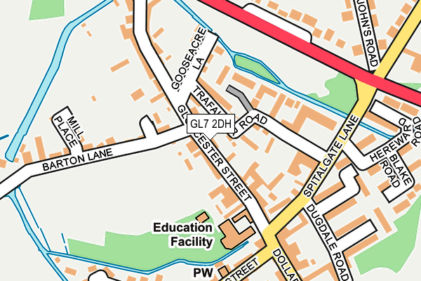 GL7 2DH map - OS OpenMap – Local (Ordnance Survey)