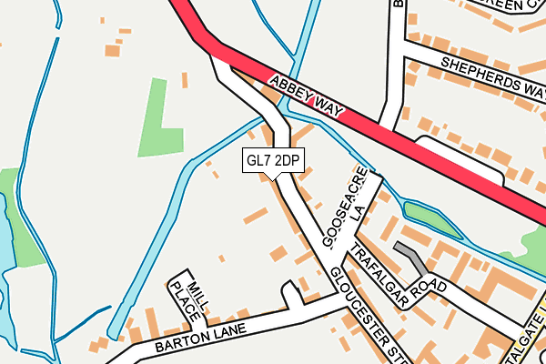GL7 2DP map - OS OpenMap – Local (Ordnance Survey)