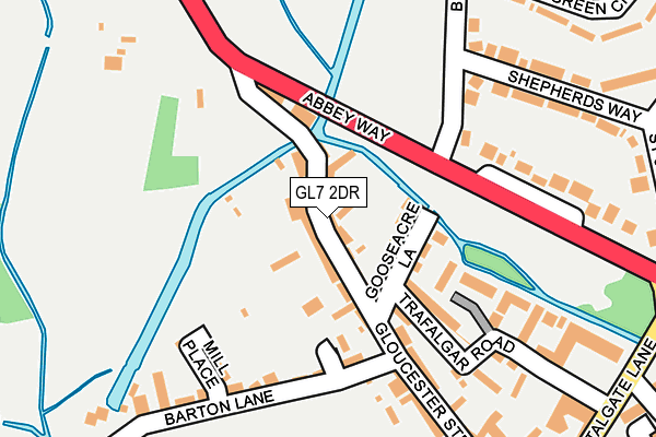 GL7 2DR map - OS OpenMap – Local (Ordnance Survey)
