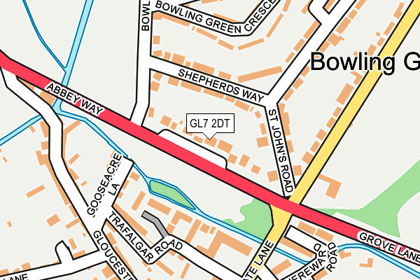 GL7 2DT map - OS OpenMap – Local (Ordnance Survey)