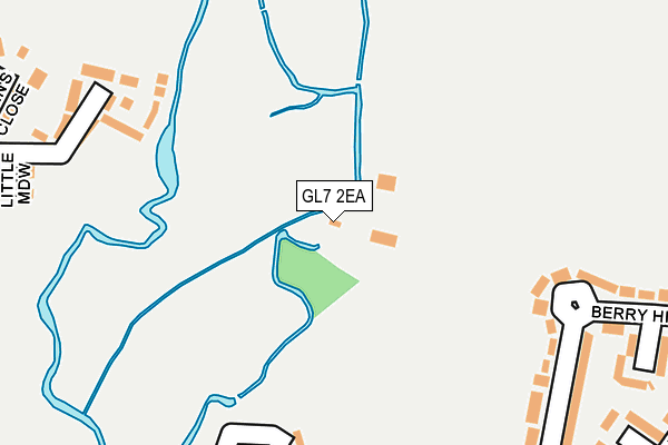 GL7 2EA map - OS OpenMap – Local (Ordnance Survey)