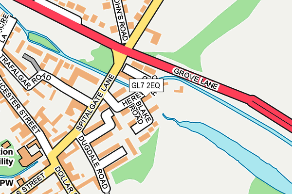 GL7 2EQ map - OS OpenMap – Local (Ordnance Survey)