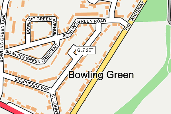 GL7 2ET map - OS OpenMap – Local (Ordnance Survey)