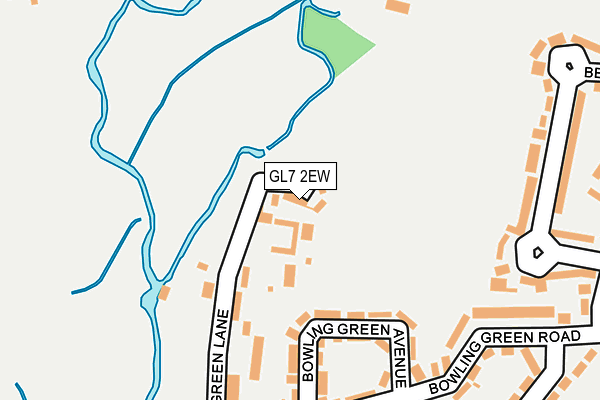 GL7 2EW map - OS OpenMap – Local (Ordnance Survey)