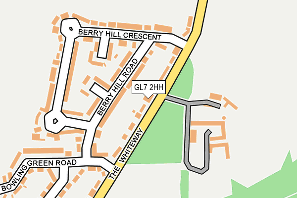 GL7 2HH map - OS OpenMap – Local (Ordnance Survey)