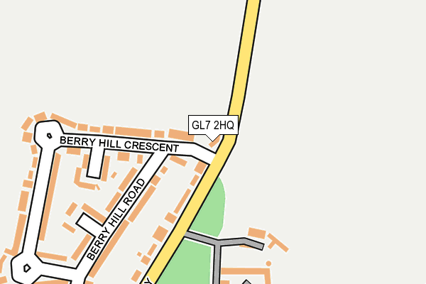 GL7 2HQ map - OS OpenMap – Local (Ordnance Survey)