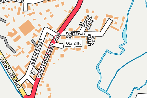 GL7 2HR map - OS OpenMap – Local (Ordnance Survey)