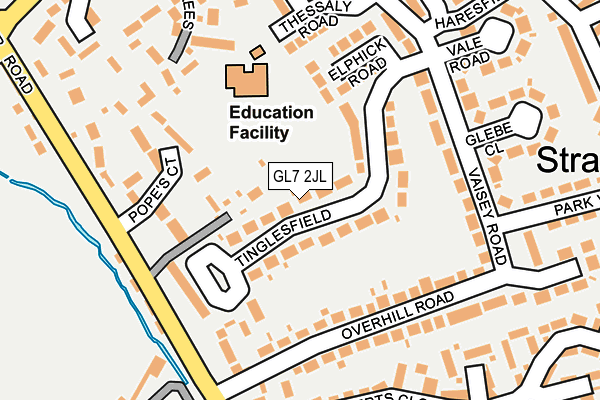 GL7 2JL map - OS OpenMap – Local (Ordnance Survey)