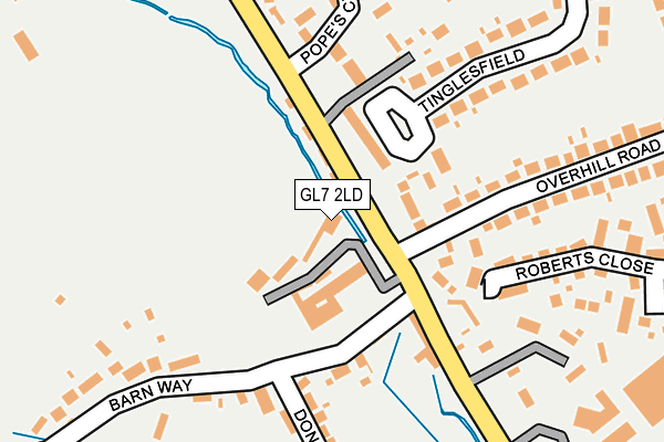 GL7 2LD map - OS OpenMap – Local (Ordnance Survey)